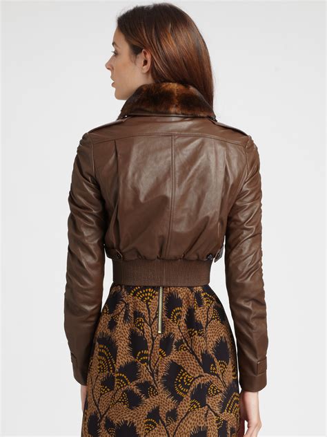 women leather jacket burberry|Burberry bomber jacket women's.